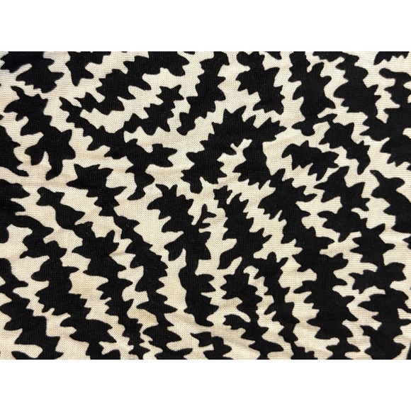 Tory Burch Silk Long Sleeve Top Blouse Black White Abstract Print Small - Picture 6 of 8